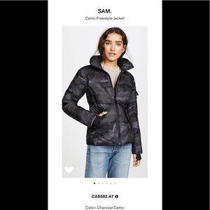 Sam. Camo freestyle coat